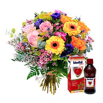 Bukiet z Å¼yczeniami zdrowia